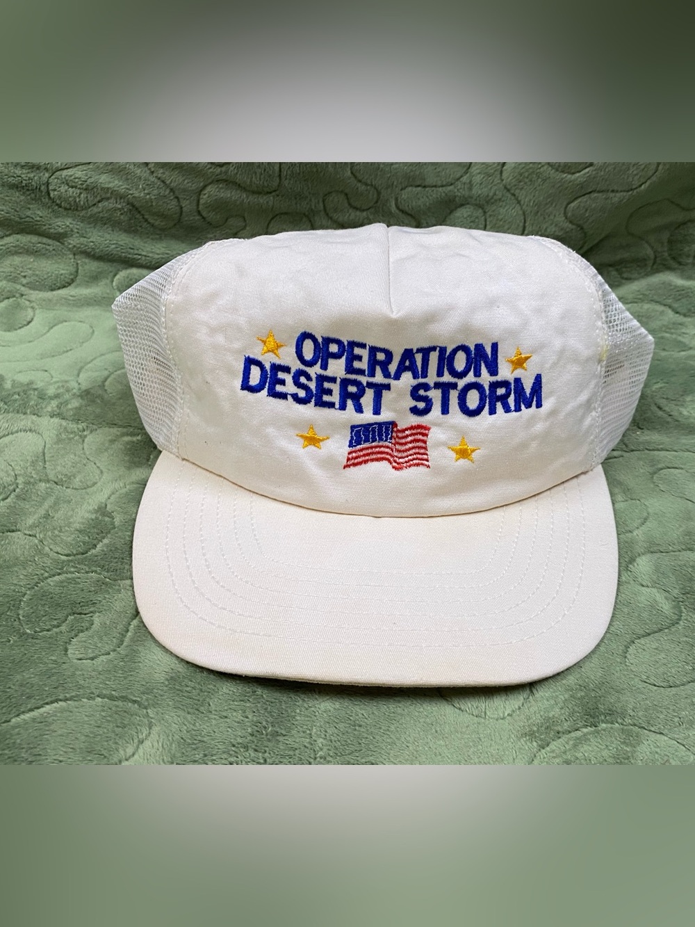 Operation Desert Storm White Trucker Hat